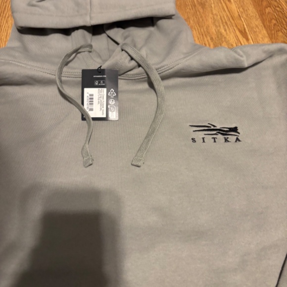 NWT Sitka Gear Icon Classic Hooded Sweatshirt Field Gray XXL - Picture 2 of 6